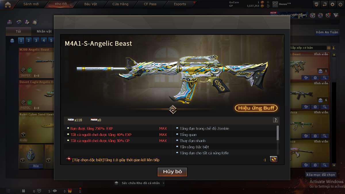 shop acc cf uy tin gia re